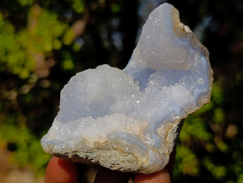 Natural Blue Lace Agate Geode Specimens x 24 From Nsanje, Malawi - Toprock Gemstones and Minerals 