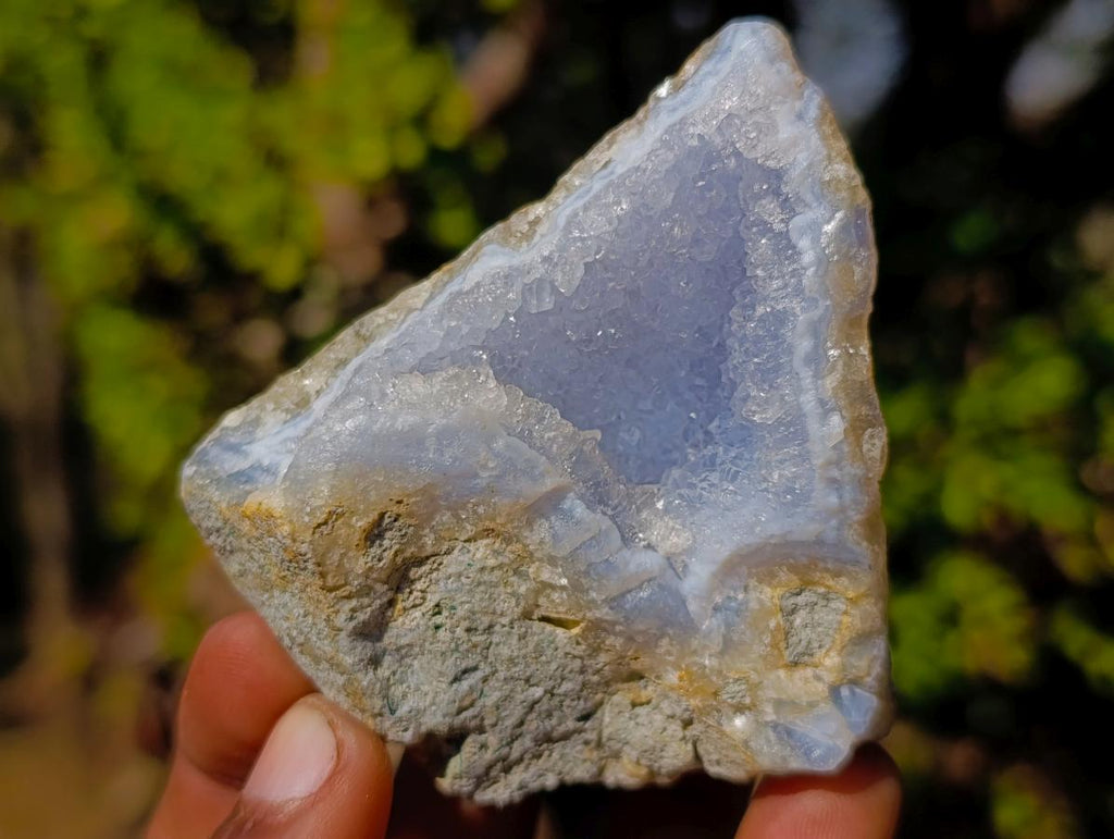 Natural Blue Lace Agate Geode Specimens x 24 From Nsanje, Malawi - Toprock Gemstones and Minerals 