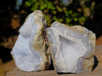 Natural Blue Lace Agate Geode Specimens x 24 From Nsanje, Malawi - Toprock Gemstones and Minerals 