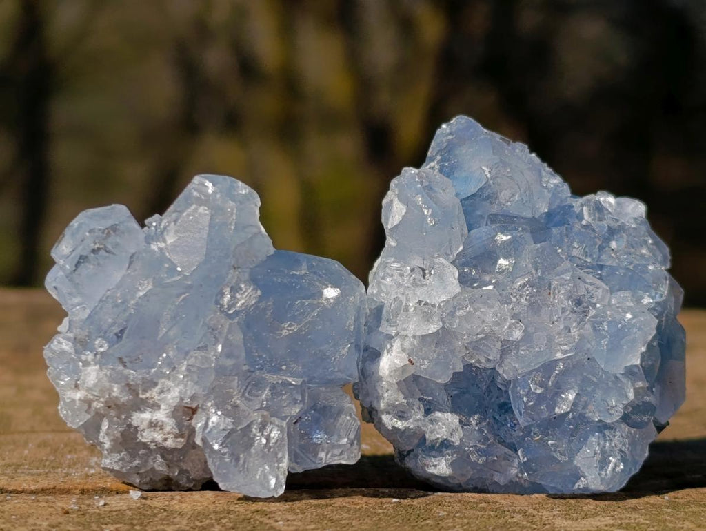 Natural Mini Blue Celestite Specimens x 56 From Sakoany, Madagascar - Toprock Gemstones and Minerals 