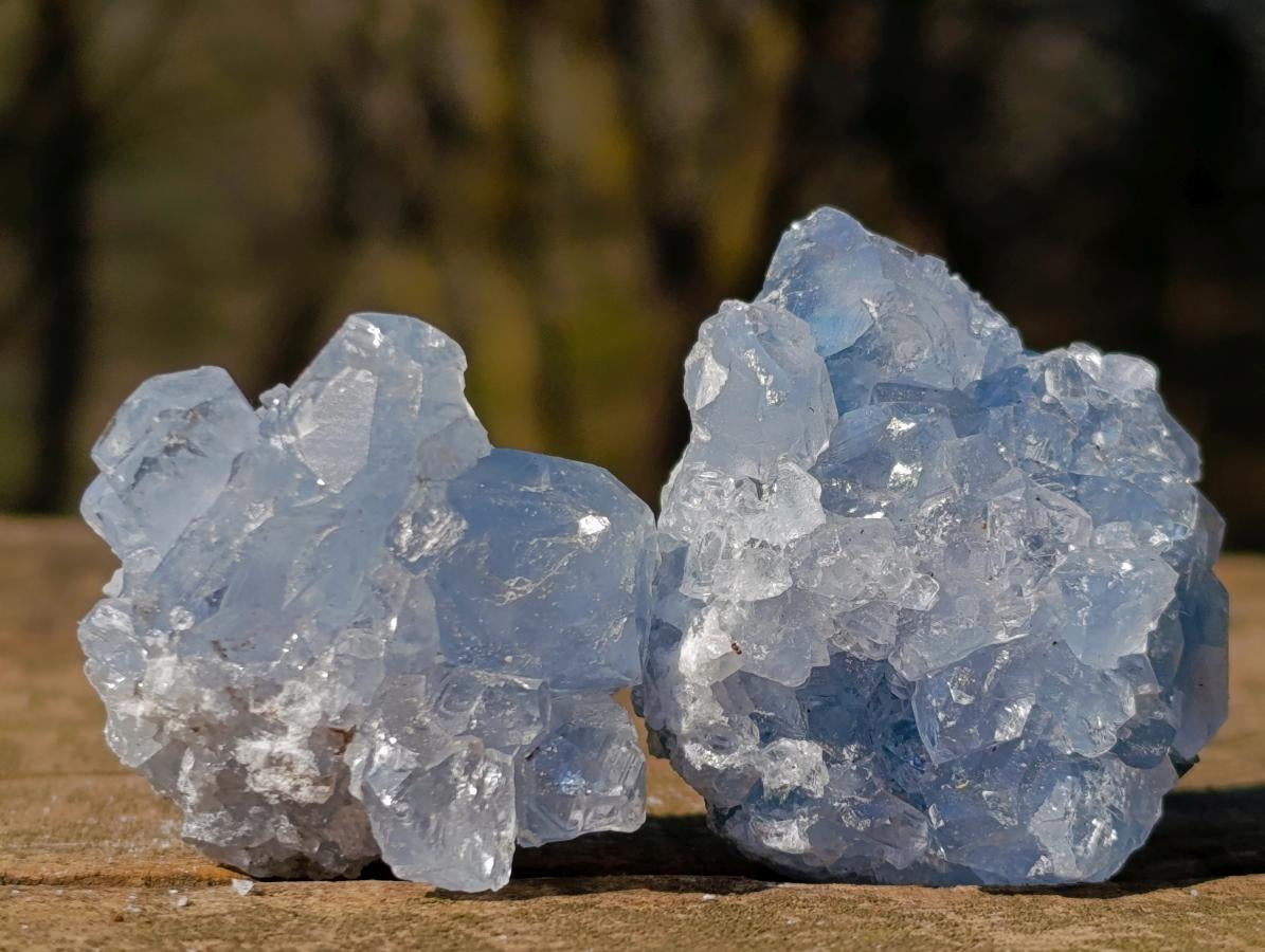 Natural Mini Blue Celestite Specimens x 56 From Sakoany, Madagascar - Toprock Gemstones and Minerals 