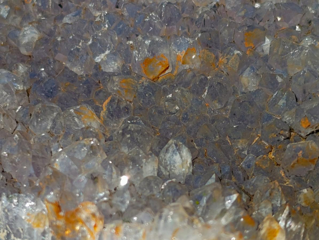 Polished and Natural Agate with Crystalline Geode Centres x 2 From Maintirano, Madagascar - Toprock Gemstones and Minerals 