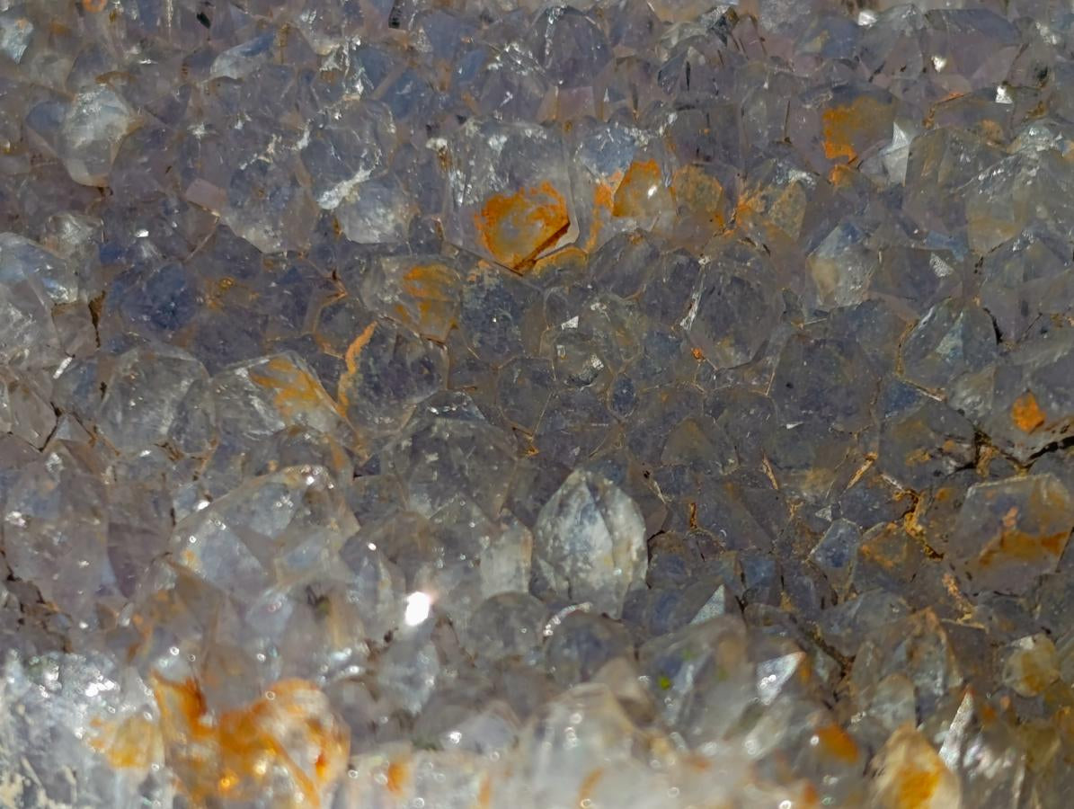 Polished and Natural Agate with Crystalline Geode Centres x 2 From Maintirano, Madagascar - Toprock Gemstones and Minerals 