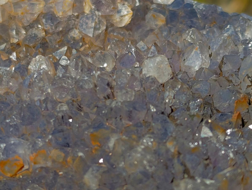 Polished and Natural Agate with Crystalline Geode Centres x 2 From Maintirano, Madagascar - Toprock Gemstones and Minerals 