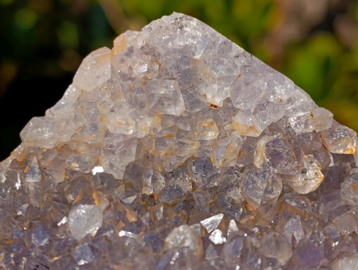 Polished and Natural Agate with Crystalline Geode Centres x 2 From Maintirano, Madagascar - Toprock Gemstones and Minerals 