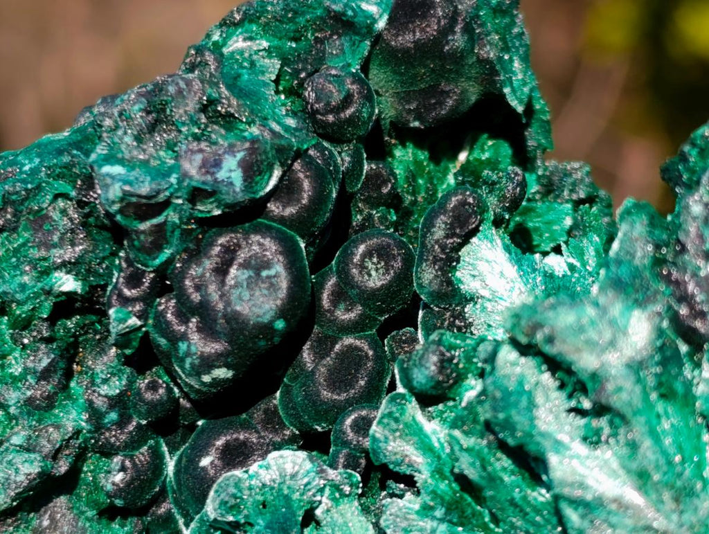 Natural Silky Malachite Specimens x 6 From Kasompe, Congo - Toprock Gemstones and Minerals 