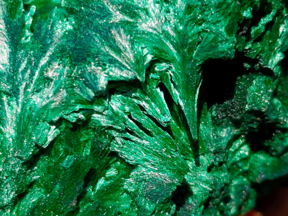 Natural Silky Malachite Specimens x 6 From Kasompe, Congo - Toprock Gemstones and Minerals 