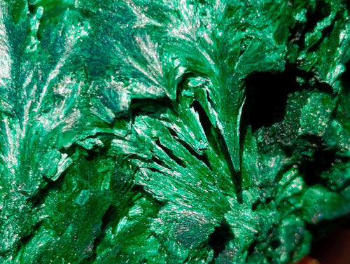 Natural Silky Malachite Specimens x 6 From Kasompe, Congo - Toprock Gemstones and Minerals 