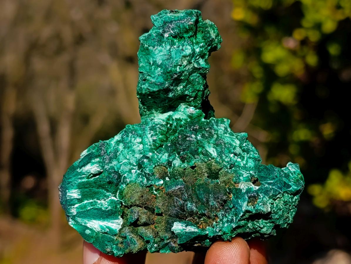 Natural Silky Malachite Specimens x 6 From Kasompe, Congo - Toprock Gemstones and Minerals 