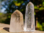 Polished Clear and Smokey Quartz Crystals x 12 From Madagascar - Toprock Gemstones and Minerals 