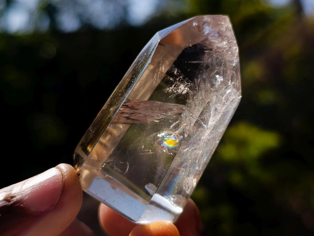 Polished Clear and Smokey Quartz Crystals x 12 From Madagascar - Toprock Gemstones and Minerals 