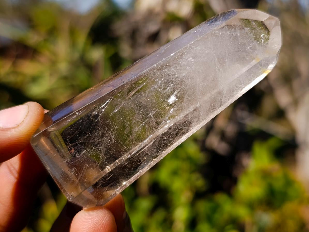 Polished Clear and Smokey Quartz Crystals x 12 From Madagascar - Toprock Gemstones and Minerals 