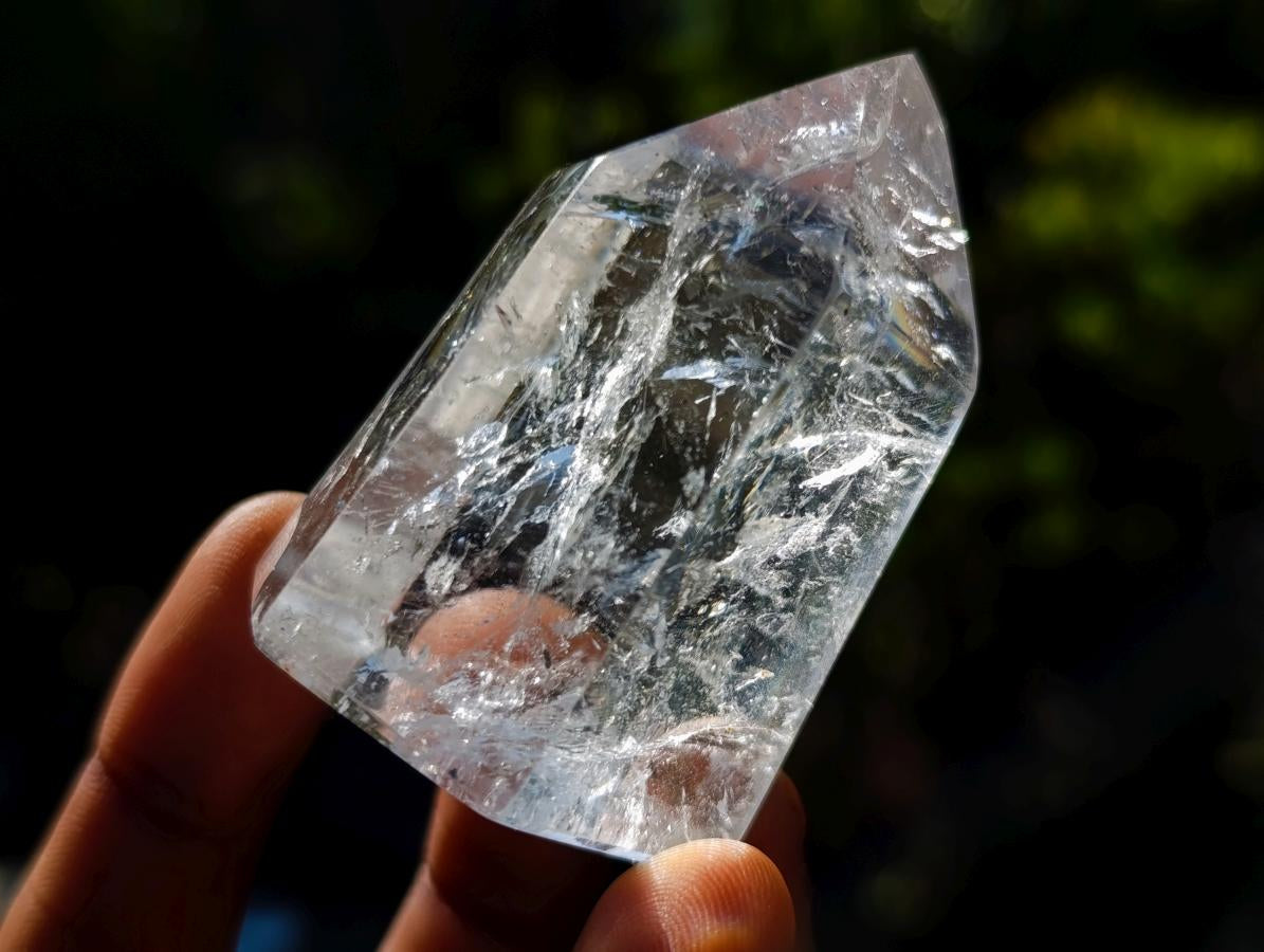 Polished Clear and Smokey Quartz Crystals x 12 From Madagascar - Toprock Gemstones and Minerals 