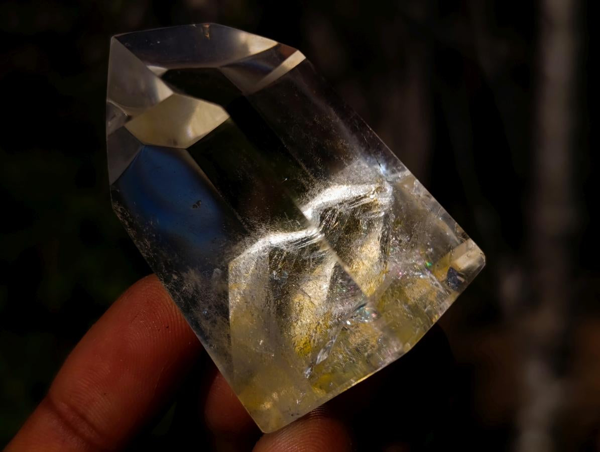 Polished Clear and Smokey Quartz Crystals x 12 From Madagascar - Toprock Gemstones and Minerals 