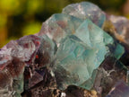 Natural Dark Green and Purple Cubic Fluorite Specimens x 2 From Okorusu Mine, Namibia - Toprock Gemstones and Minerals 