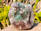 Natural Dark Green and Purple Cubic Fluorite Specimens x 2 From Okorusu Mine, Namibia - Toprock Gemstones and Minerals 