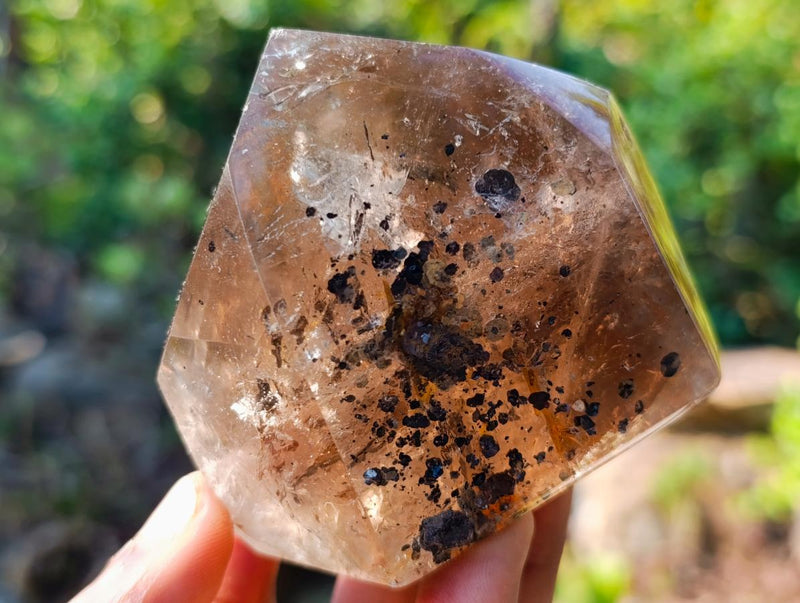 Polished Dark Smokey Quartz Crystals x 2 From Madagascar - Toprock Gemstones and Minerals 