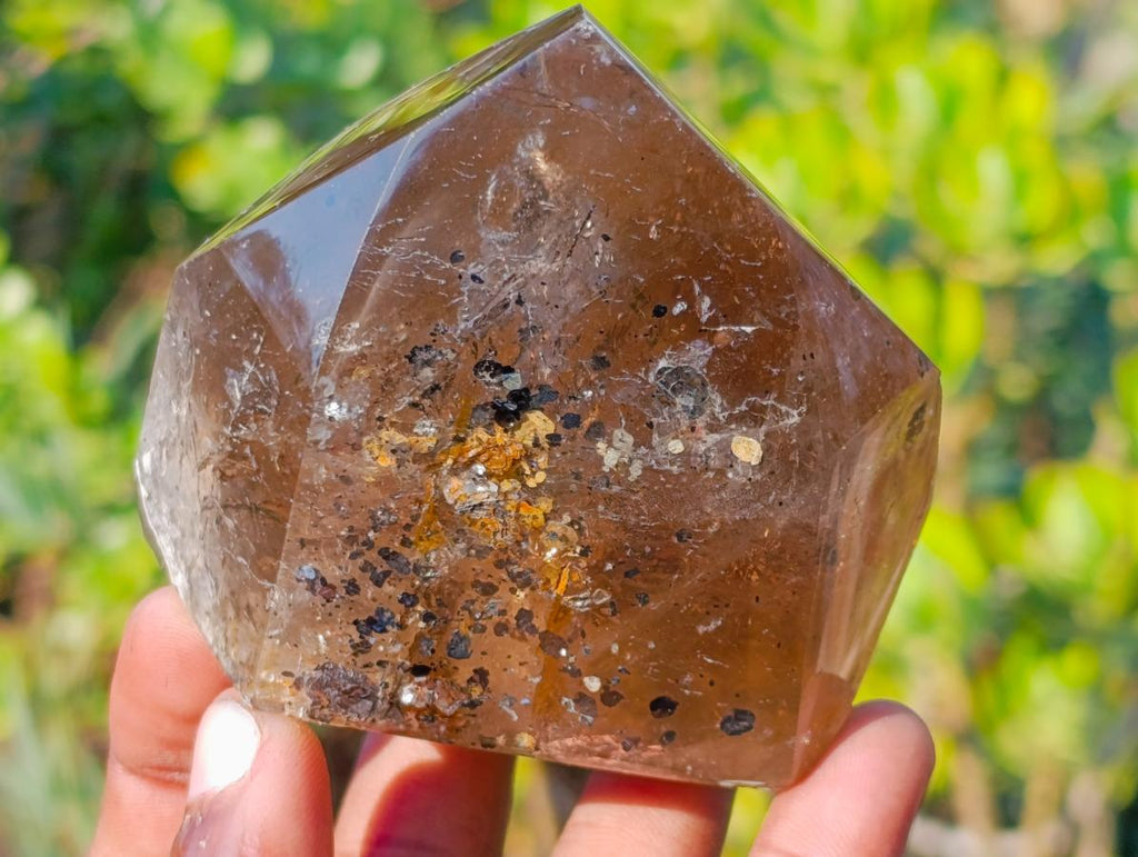 Polished Dark Smokey Quartz Crystals x 2 From Madagascar - Toprock Gemstones and Minerals 