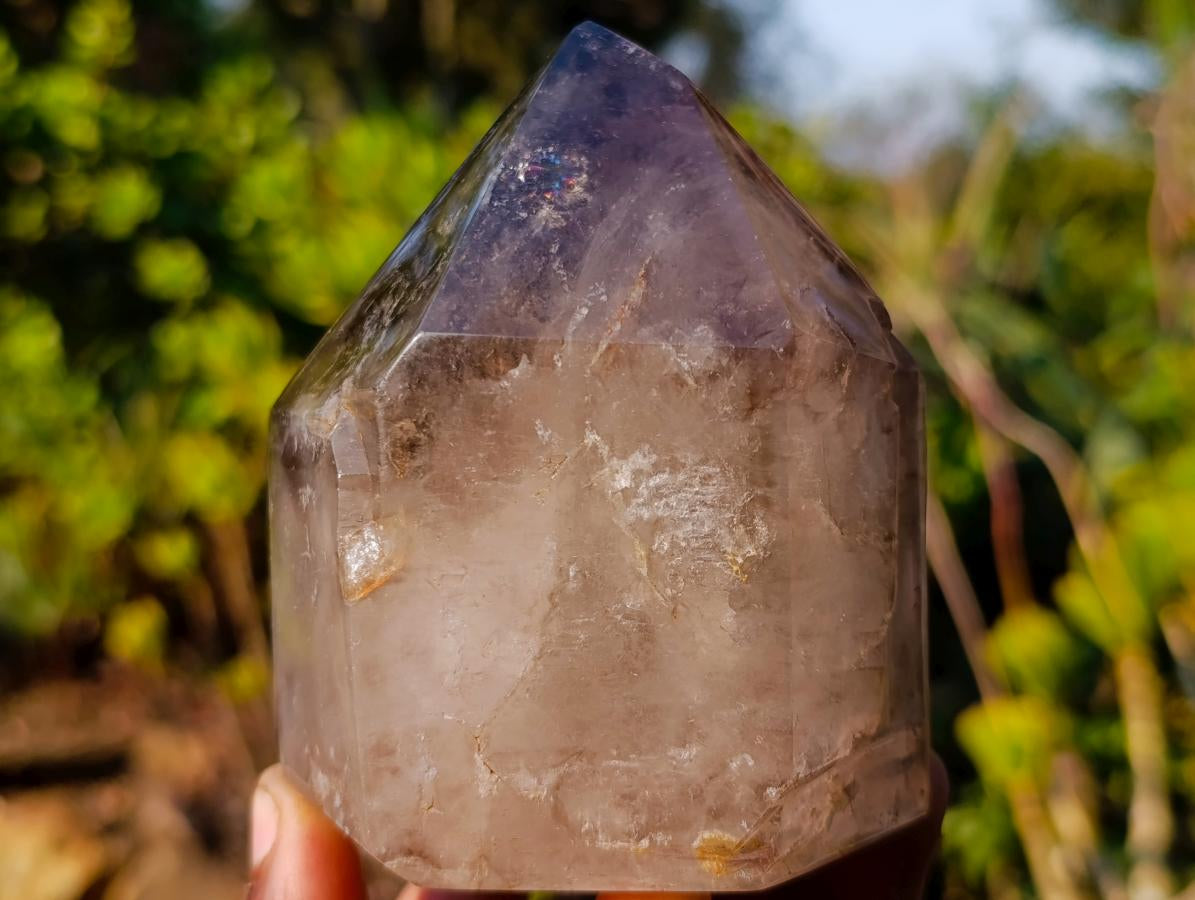 Polished Dark Smokey Quartz Crystals x 2 From Madagascar - Toprock Gemstones and Minerals 