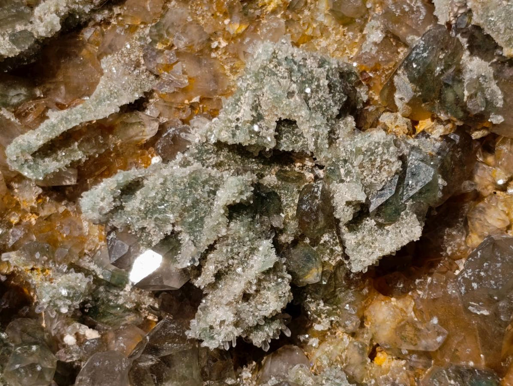 Natural XL Chlorite Quartz Flat Crystalline Plate Specimen with Hematoid x 1 From Orange River, South Africa - Toprock Gemstones and Minerals 