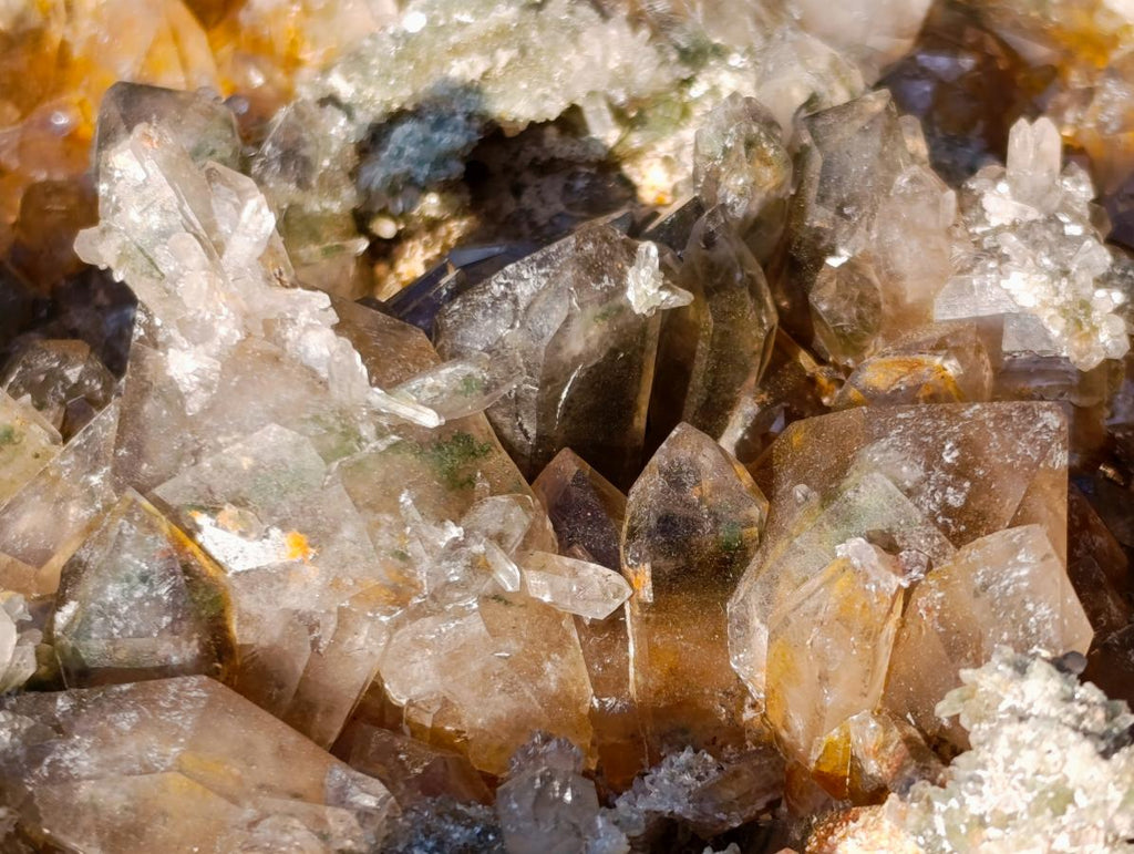 Natural XL Chlorite Quartz Flat Crystalline Plate Specimen with Hematoid x 1 From Orange River, South Africa - Toprock Gemstones and Minerals 