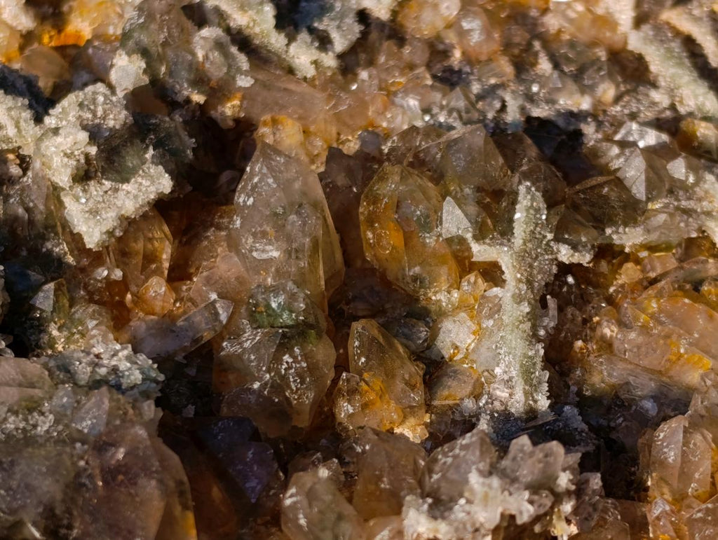 Natural XL Chlorite Quartz Flat Crystalline Plate Specimen with Hematoid x 1 From Orange River, South Africa - Toprock Gemstones and Minerals 
