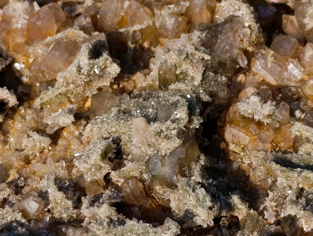 Natural XL Chlorite Quartz Flat Crystalline Plate Specimen with Hematoid x 1 From Orange River, South Africa - Toprock Gemstones and Minerals 
