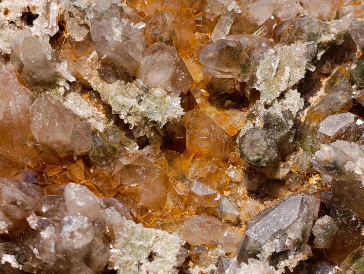 Natural XL Chlorite Quartz Flat Crystalline Plate Specimen with Hematoid x 1 From Orange River, South Africa - Toprock Gemstones and Minerals 