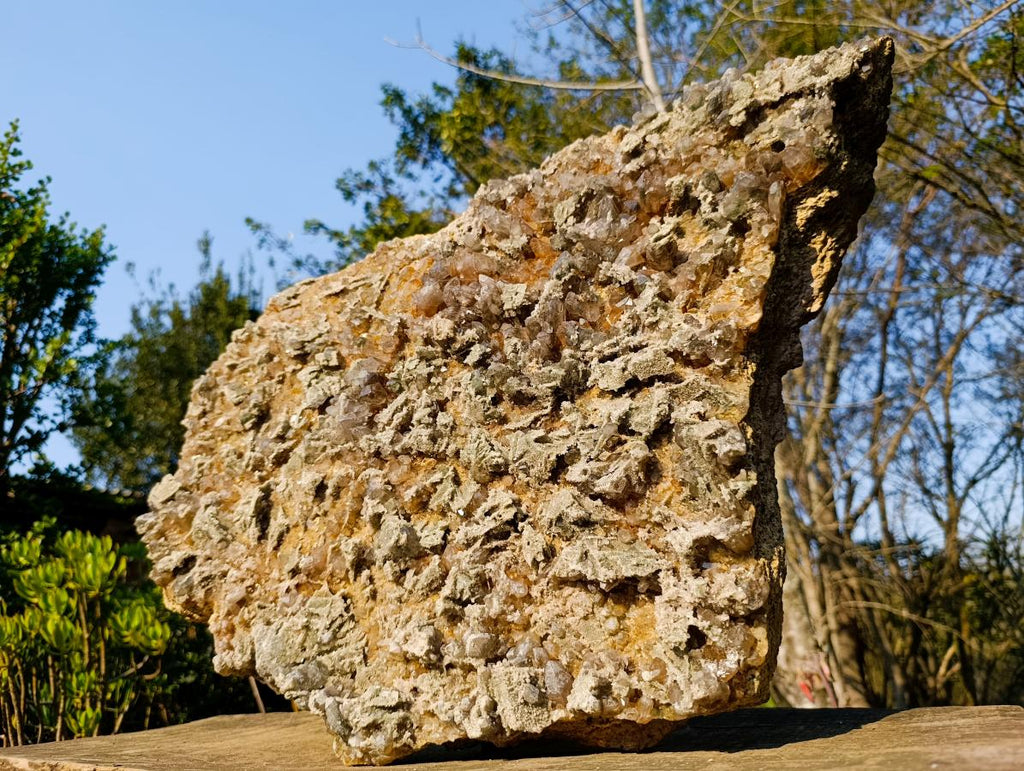 Natural XL Chlorite Quartz Flat Crystalline Plate Specimen with Hematoid x 1 From Orange River, South Africa - Toprock Gemstones and Minerals 