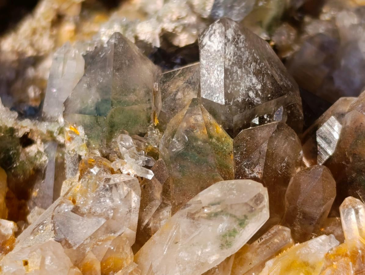 Natural XL Chlorite Quartz Flat Crystalline Plate Specimen with Hematoid x 1 From Orange River, South Africa - Toprock Gemstones and Minerals 