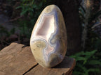 Polished Large Blue Lace Agate Standing Display Piece x 1 From Nsanje, Malawi - Toprock Gemstones and Minerals 