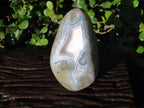 Polished Large Blue Lace Agate Standing Display Piece x 1 From Nsanje, Malawi - Toprock Gemstones and Minerals 