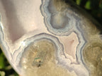 Polished Large Blue Lace Agate Standing Display Piece x 1 From Nsanje, Malawi - Toprock Gemstones and Minerals 