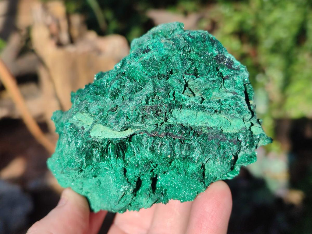 Natural Silky Malachite Specimens x 3 From Kasompe, Congo - Toprock Gemstones and Minerals 
