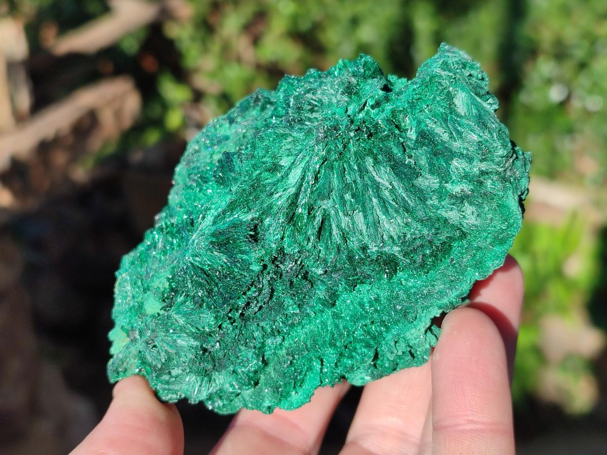 Natural Silky Malachite Specimens x 3 From Kasompe, Congo - Toprock Gemstones and Minerals 
