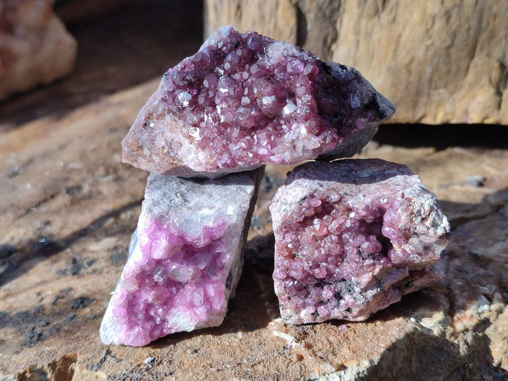 Natural Spherocobaltite Specimens with  Heterogenite x 12 From Musonoi Mine, Congo - Toprock Gemstones and Minerals 