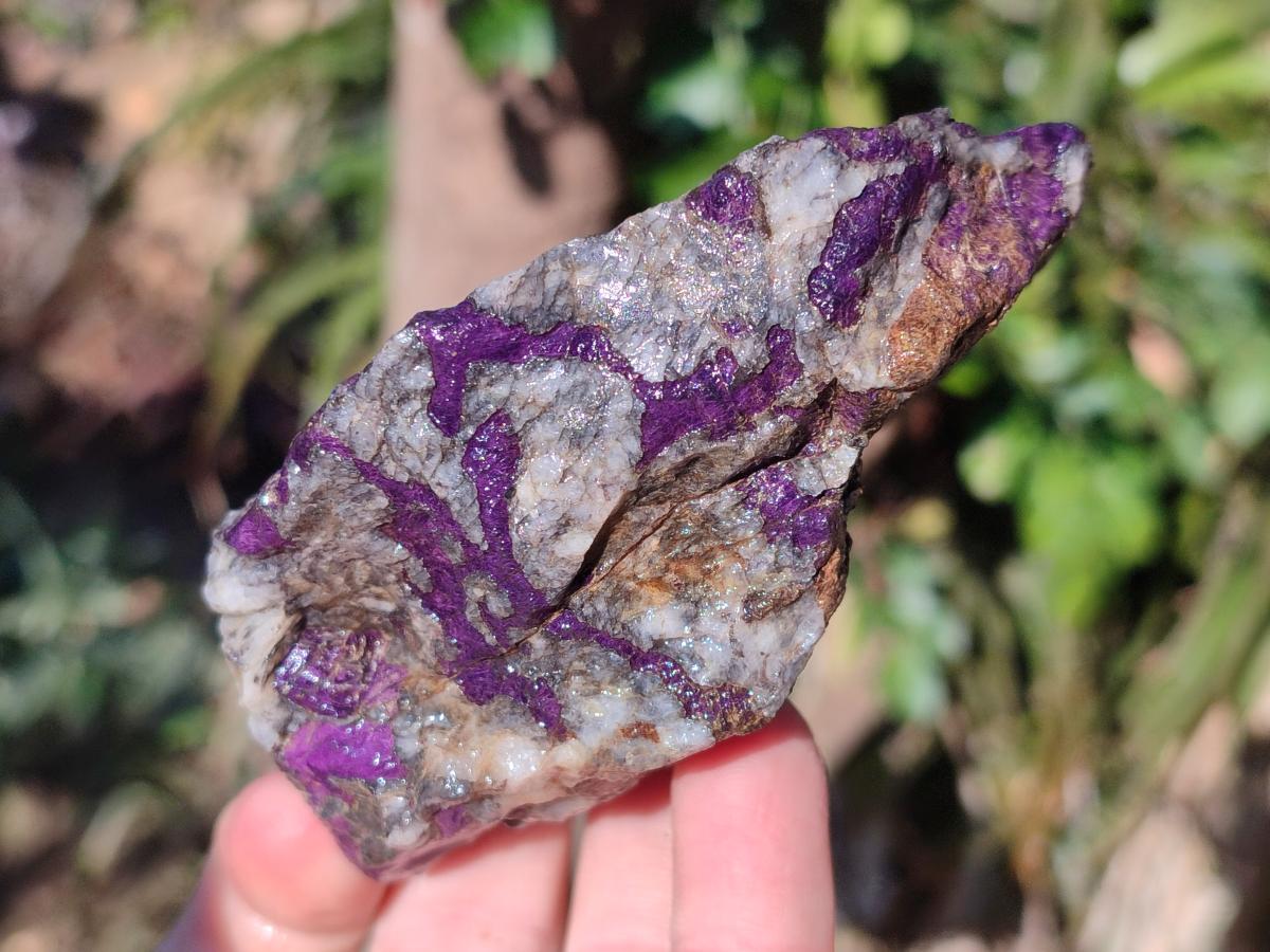 Natural Metallic Cobbed Purpurite Specimens x 6 From Erongo, Namibia - Toprock Gemstones and Minerals 