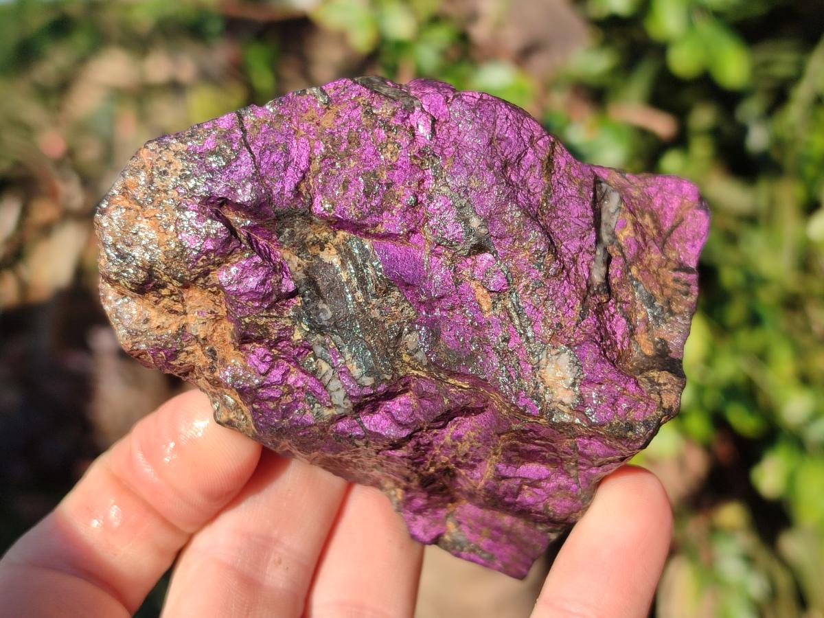 Natural Metallic Cobbed Purpurite Specimens x 6 From Erongo, Namibia - Toprock Gemstones and Minerals 