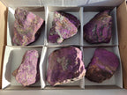 Natural Metallic Cobbed Purpurite Specimens x 6 From Erongo, Namibia - Toprock Gemstones and Minerals 