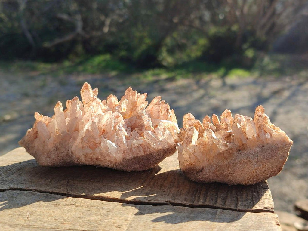 Natural Malagasy Quartz Clusters x 12 From Madagascar - Toprock Gemstones and Minerals 