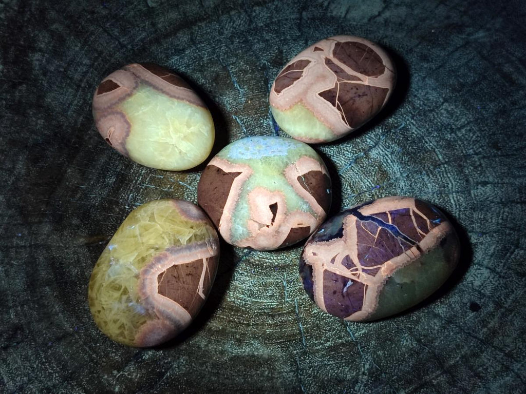 Polished and Natural Mixed Multi Mineral Galets x 24 From Madagascar - Toprock Gemstones and Minerals 