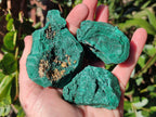 Natural Botryoidal Malachite Specimens x 12 From Congo - Toprock Gemstones and Minerals 