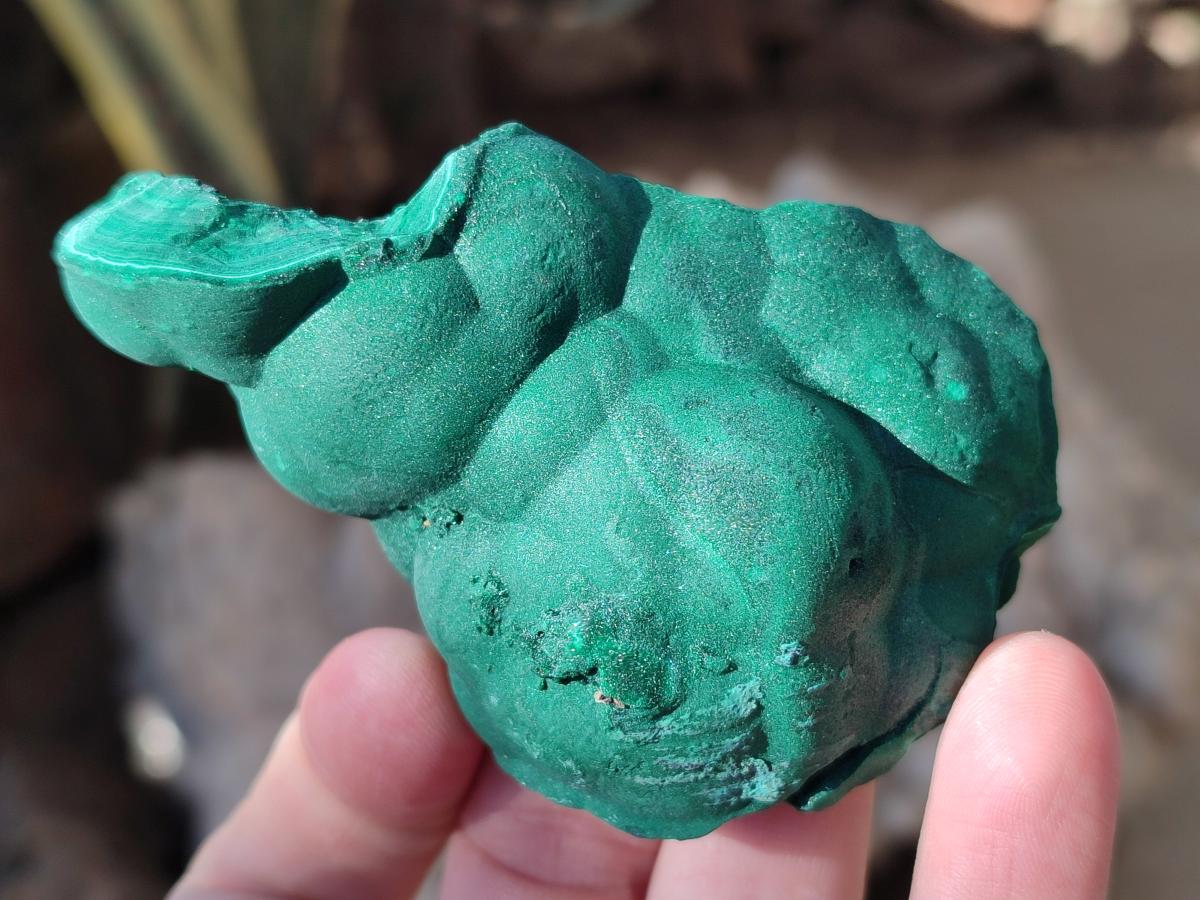 Natural Botryoidal Malachite Specimens x 12 From Congo - Toprock Gemstones and Minerals 