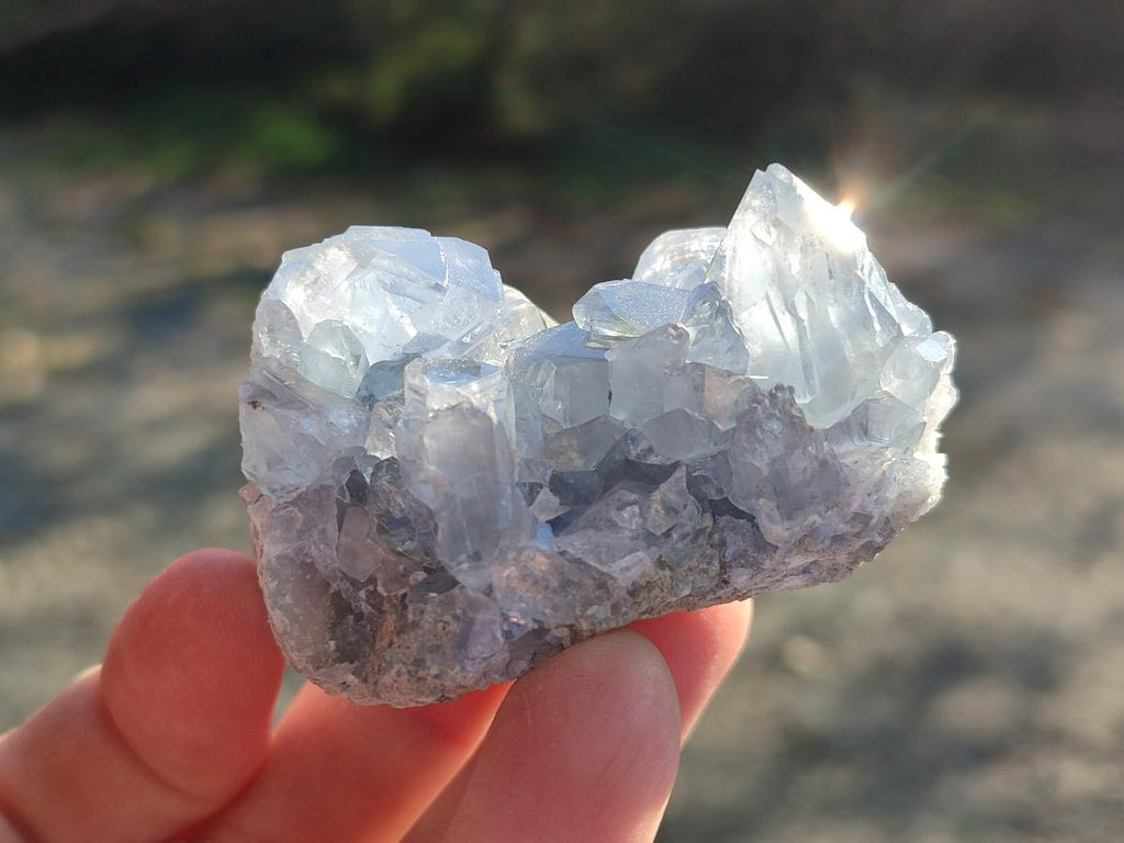 Natural Mini Blue Celestite Specimens x 48 From Sakoany, Madagascar - Toprock Gemstones and Minerals 