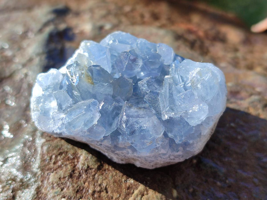 Natural Mini Blue Celestite Specimens x 48 From Sakoany, Madagascar - Toprock Gemstones and Minerals 