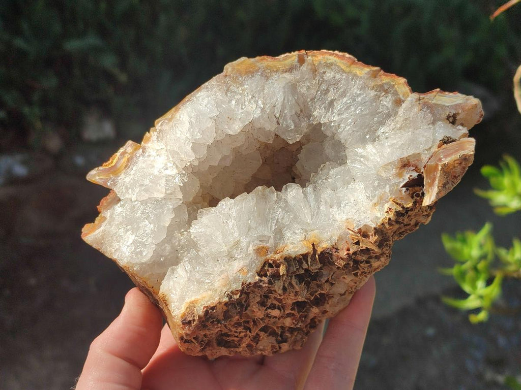 Natural Crystalline Agate Geodes x 2 From Maintirano, Madagascar - Toprock Gemstones and Minerals 