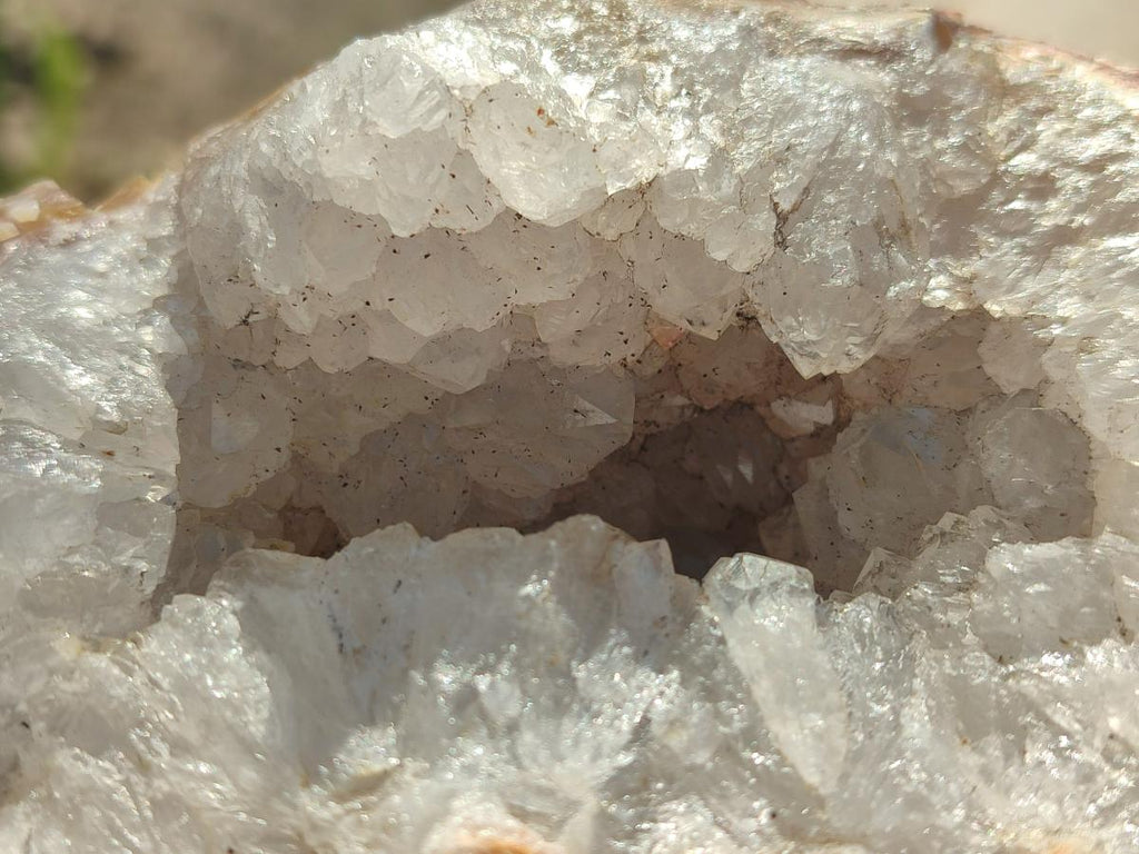 Natural Crystalline Agate Geodes x 2 From Maintirano, Madagascar - Toprock Gemstones and Minerals 