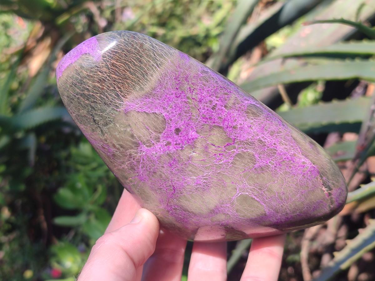 Polished Stichtite Standing Display Pieces x 2 From Barberton, South Africa - Toprock Gemstones and Minerals 