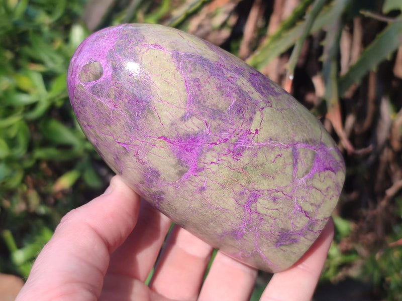 Polished Stichtite Standing Display Pieces x 2 From Barberton, South Africa - Toprock Gemstones and Minerals 