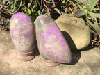 Polished Stichtite Standing Display Pieces x 2 From Barberton, South Africa - Toprock Gemstones and Minerals 
